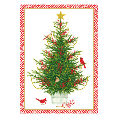 Cardinal Christmas Tree Boxed Holiday Cards