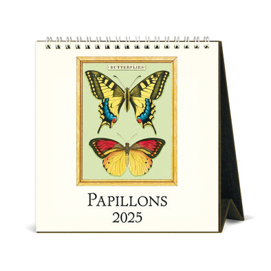 Papillons 2025 Desk Calendar