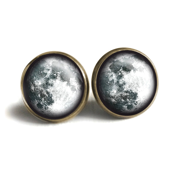 Moon Stud Earrings