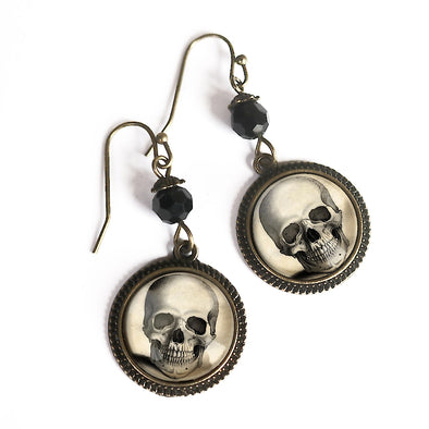 Pale Skull Earrings