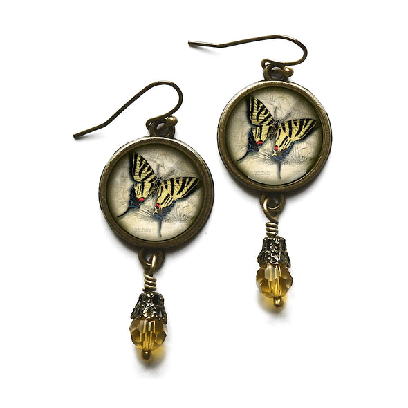 Swallowtail Butterfly Dangle Earrings