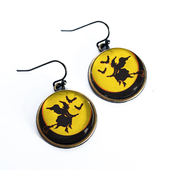 Flying Witch Earrings