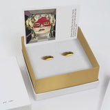 Dalí Lips Stud Earrings - Gold