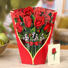 Red Roses Large Pop-Up Greeting Card