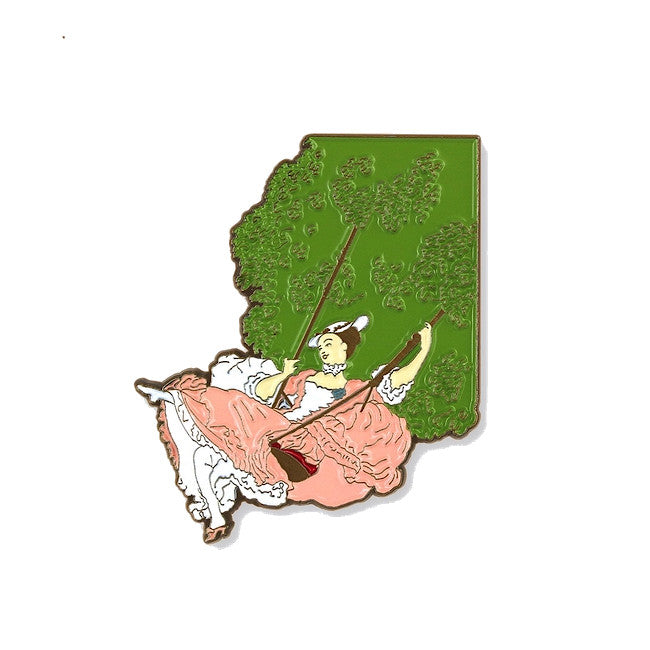 Fragonard 'The Swing' Enamel Pin