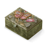Butterfly Embroidered Jewelry Box