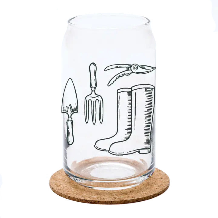 Gardening Tools Beer Glass
