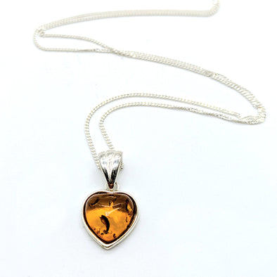 Baltic Amber Heart Necklace