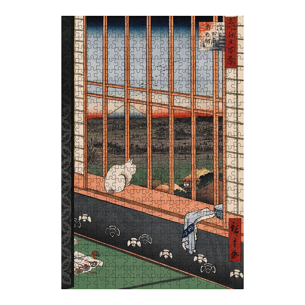 Hiroshige Asakusa Cat Puzzle