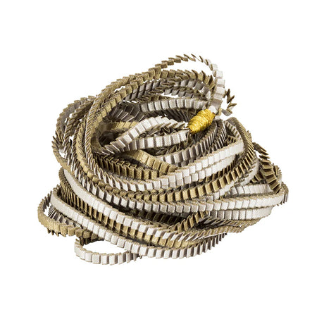 Essilp Necklace by Alexandra Tsoukala - Olive & Silver Mix