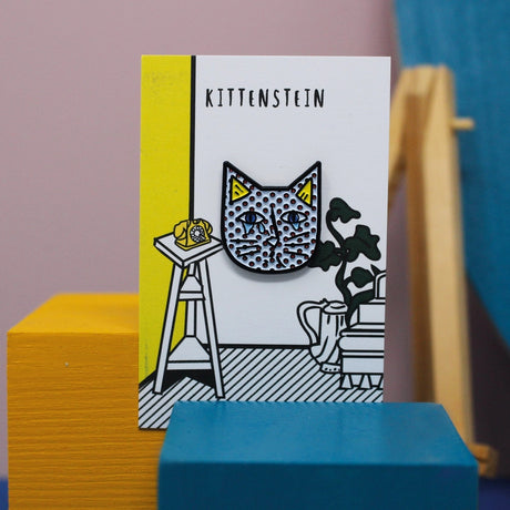 Kittenstein Enamel Pin