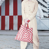 Louise Bourgeois Red Spiral Recycled Bag