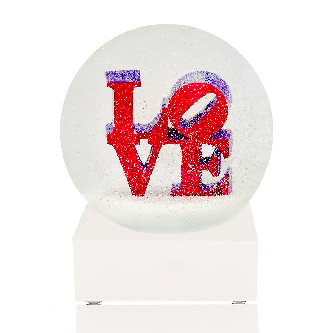 Robert Indiana 'LOVE' Snow Globe