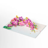 Watercolor Orchid Pop-Up Card