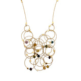Tourmaline & Gold Solar Necklace