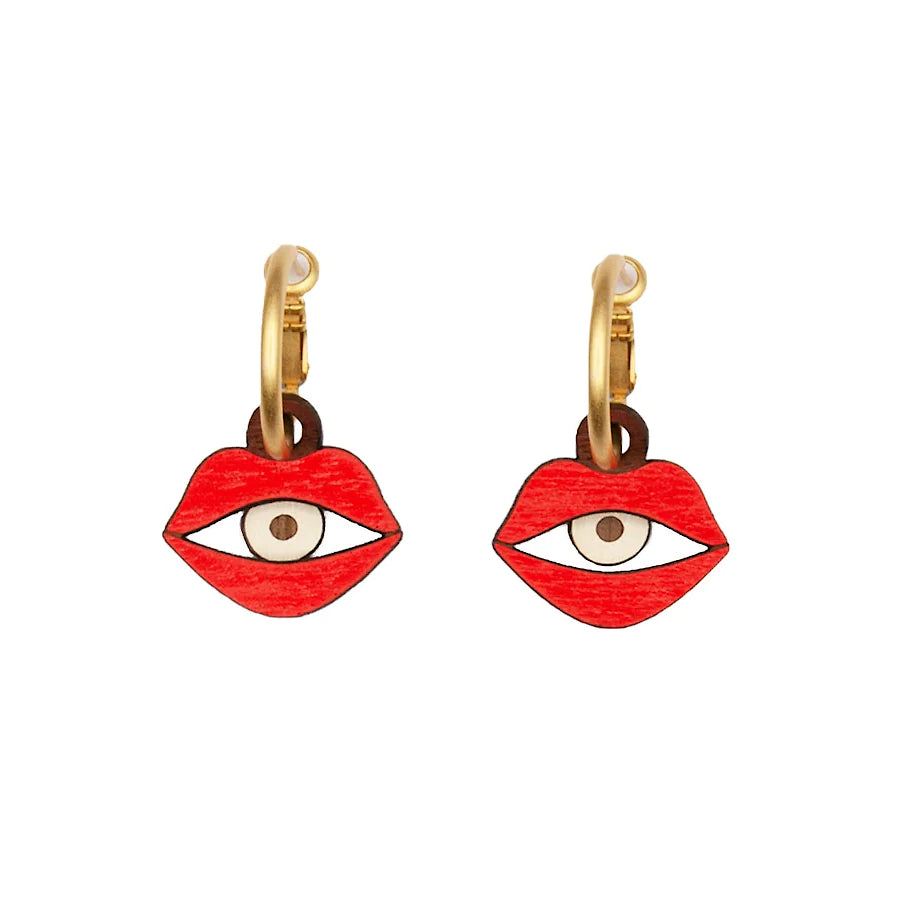 Eye in a Mouth Earrings