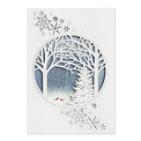 Cardinals & Trees Laser-Cut Holiday Cards