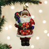 Jolly African American Santa Ornament