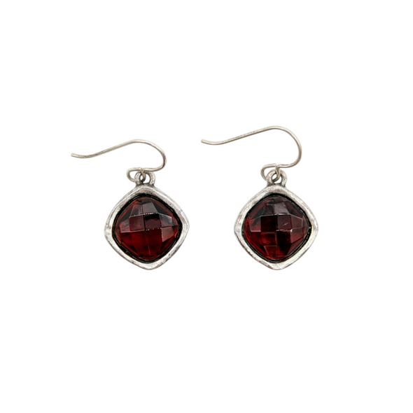 Ruby Hailstone Earrings by Patricia Locke