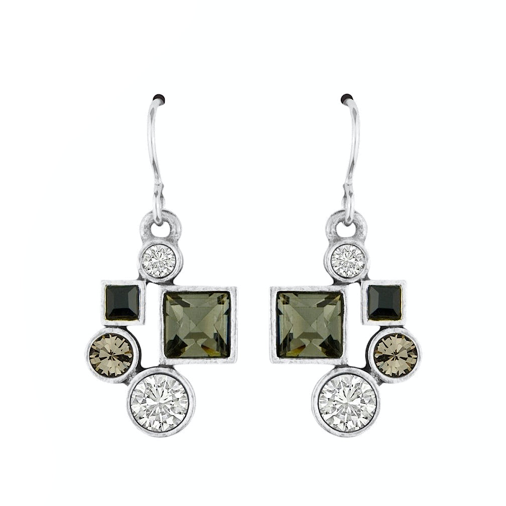 Hotsy Totsy Earrings by Patricia Locke - Black & White