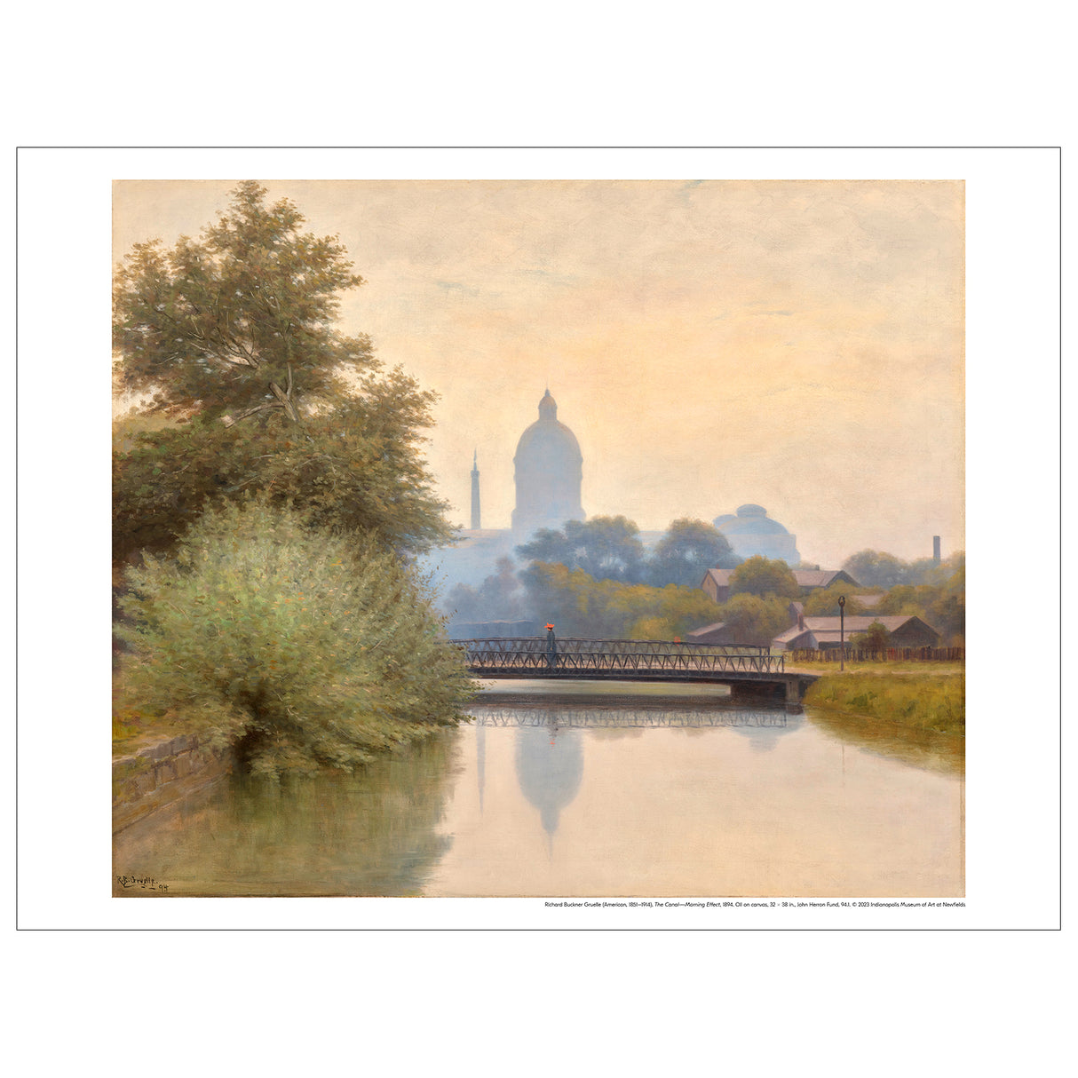 Richard Buckner Gruelle 'The Canal — Morning Effect' Print