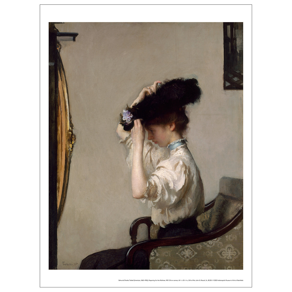 Edmund Charles Tarbell 'Preparing for the Matinee' Print