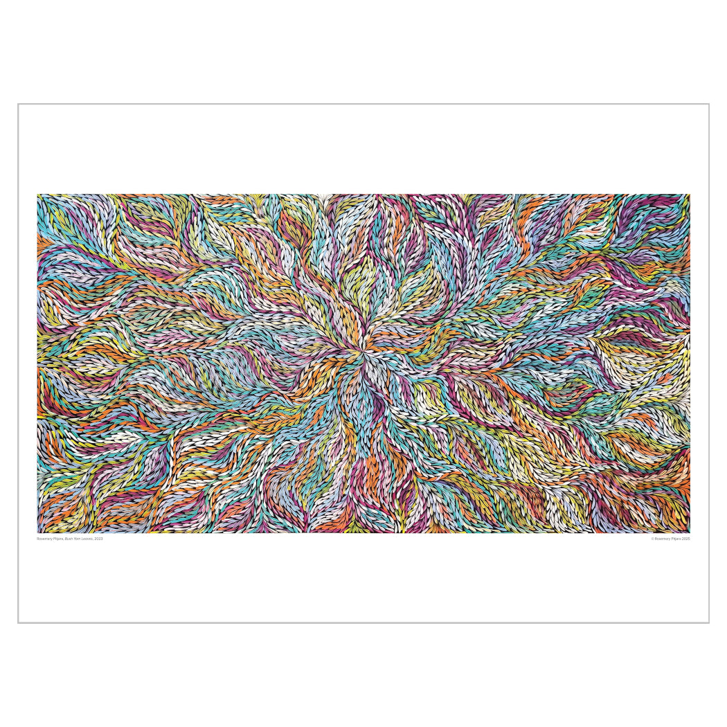 Rosemary Pitjara 'Bush Yam Leaves' Print