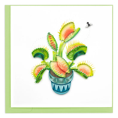 Venus Flytrap Quilling Card