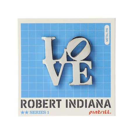 Robert Indiana 'LOVE' Lapel Pin - Silver