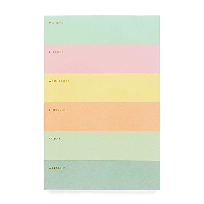 Color Block Weekly Planner