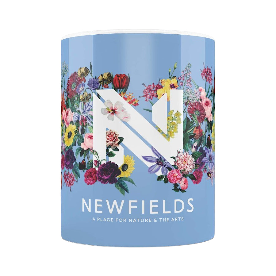 Newfields Flowers Mug - Blue
