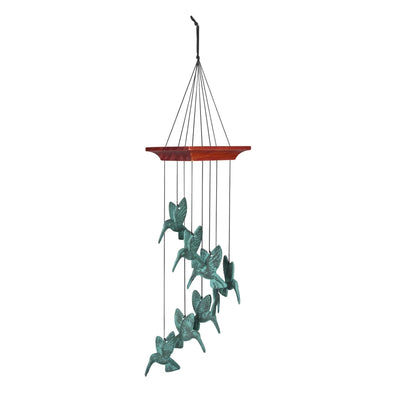 Hummingbird Spiral Wind Chime