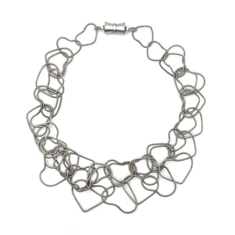 Heart Shaped Piano Wire Necklace