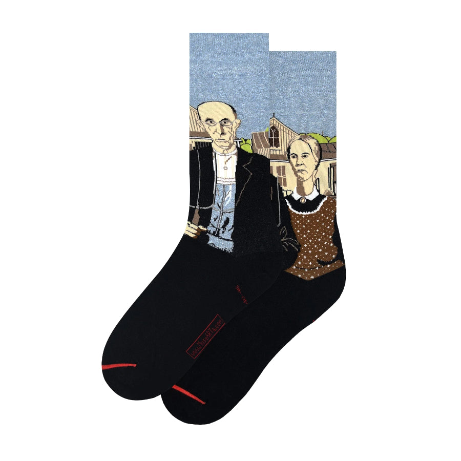 Grant Wood 'American Gothic' Socks