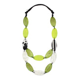 Lime Emerson Ellipse Bead Necklace