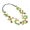 Green Lizzie Petal Necklace