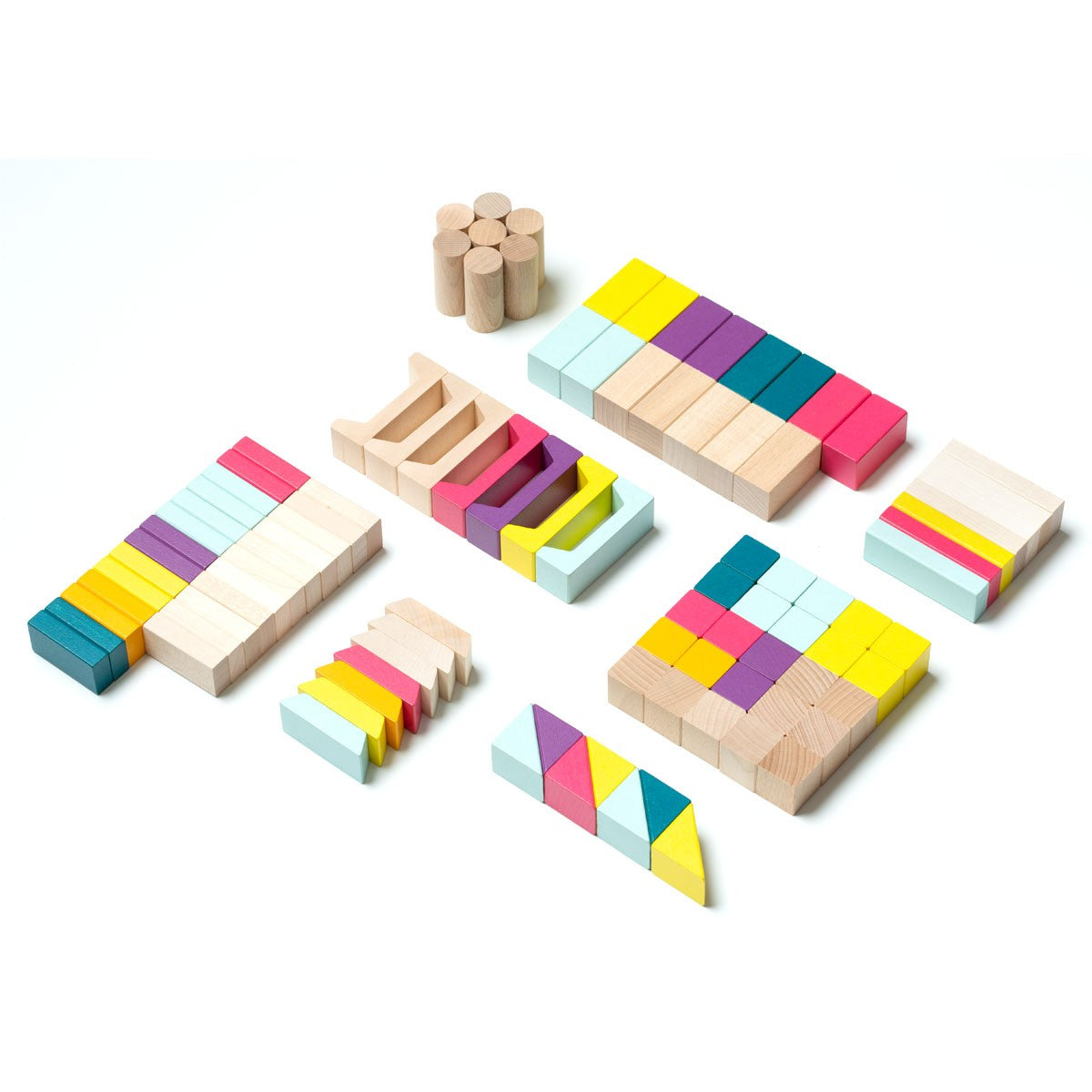 Wooden Blocks Construction Kit