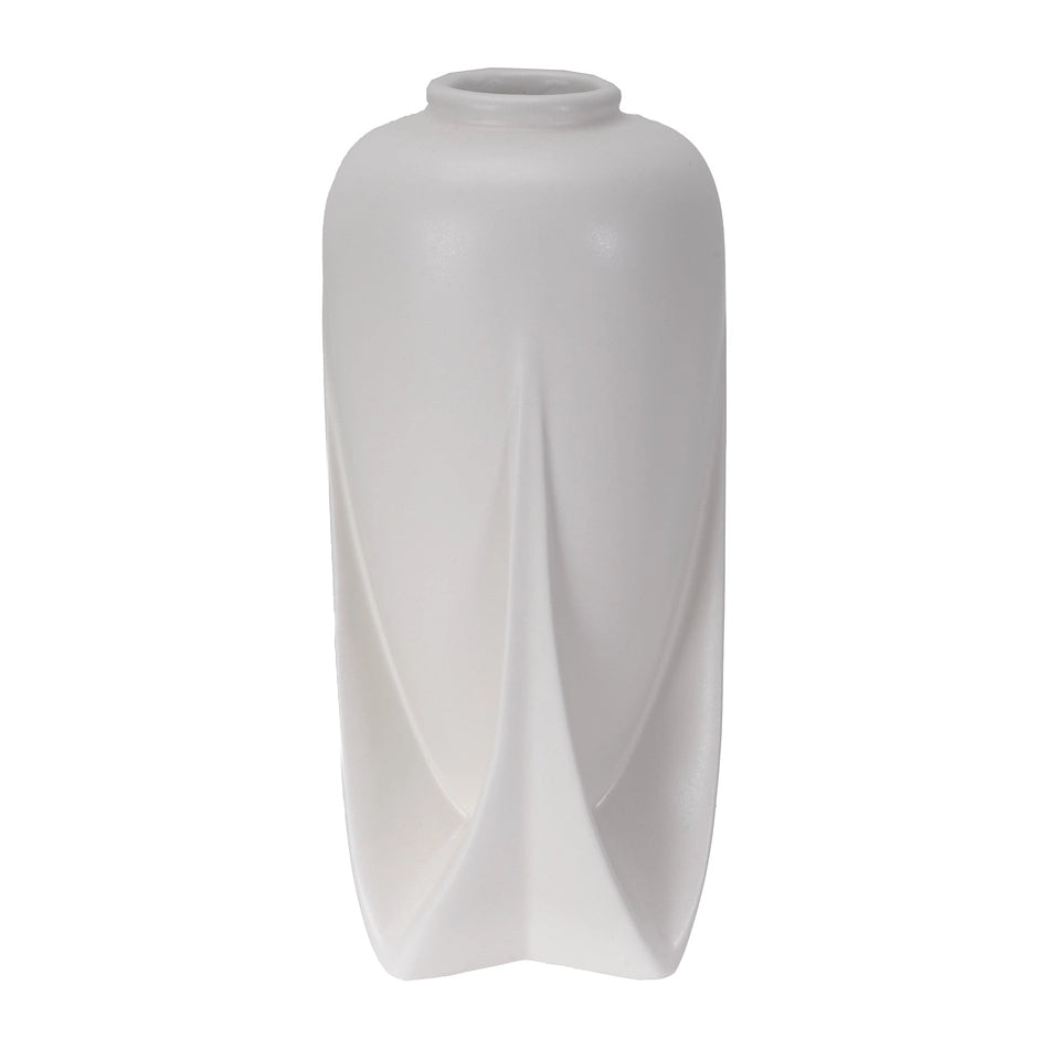 Teco White Rocket Vase
