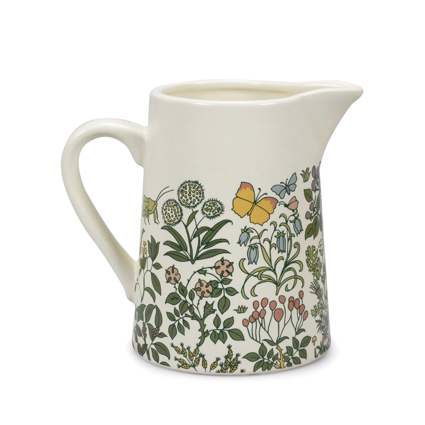 Voysey 'Apothecary's Garden' Ceramic Pitcher