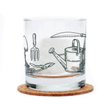 Gardening Tools Whiskey Glass