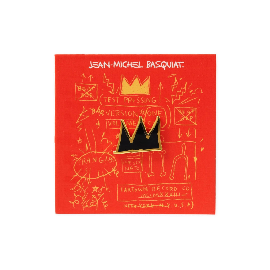 Basquiat Crown Enamel Pin