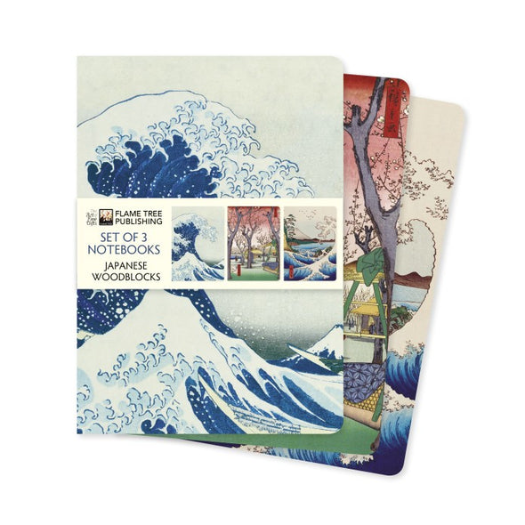 Japanese Woodblocks - Set of 3 Standard Notebooks