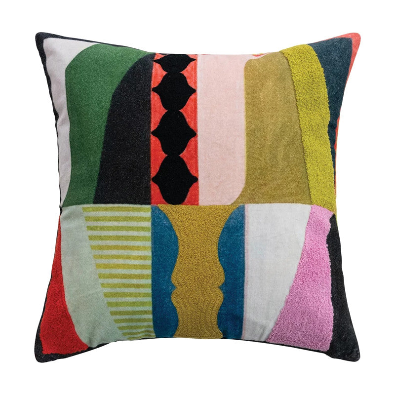 Abstract Velvet Pillow