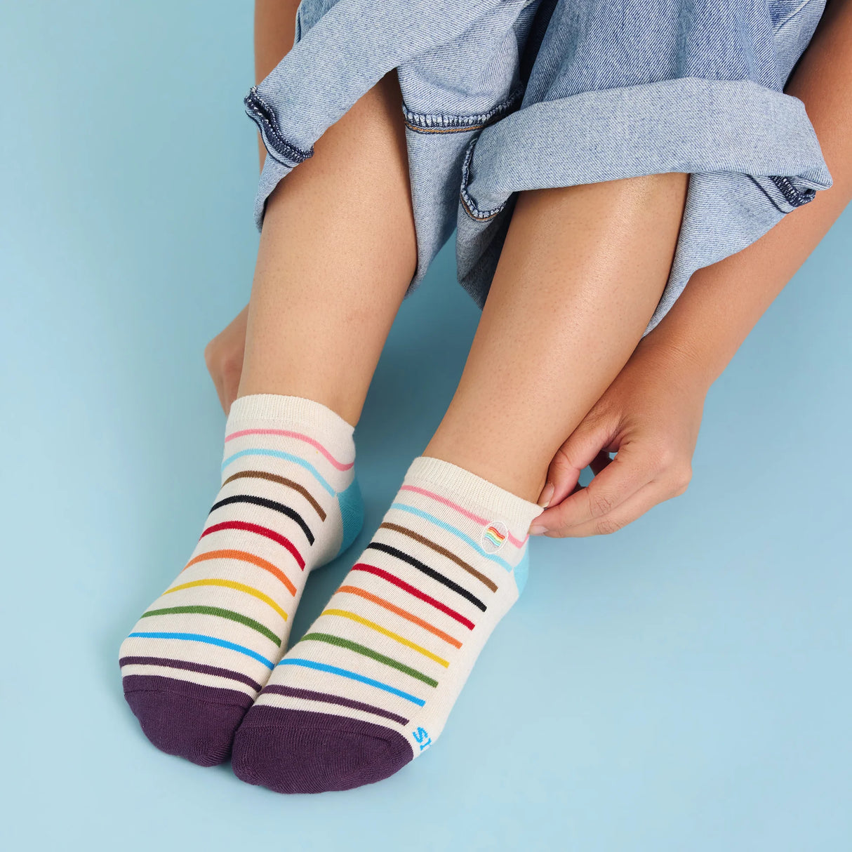 Socks that Save LGBTQ Lives — Ankle Stripe