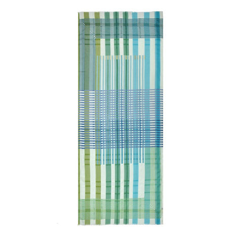 Cody Striped Cotton Scarf - Green