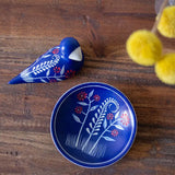 Blue Floral Soapstone Trinket Dish