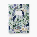 Botanical Peacock Notebooks - Set of 3