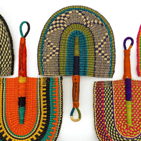 African Handheld Grass Fan