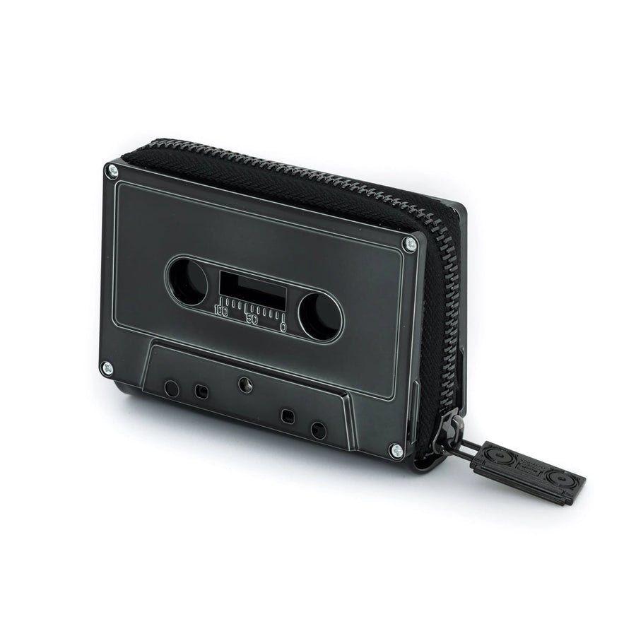 Black Chrome Cassette Tape Wallet