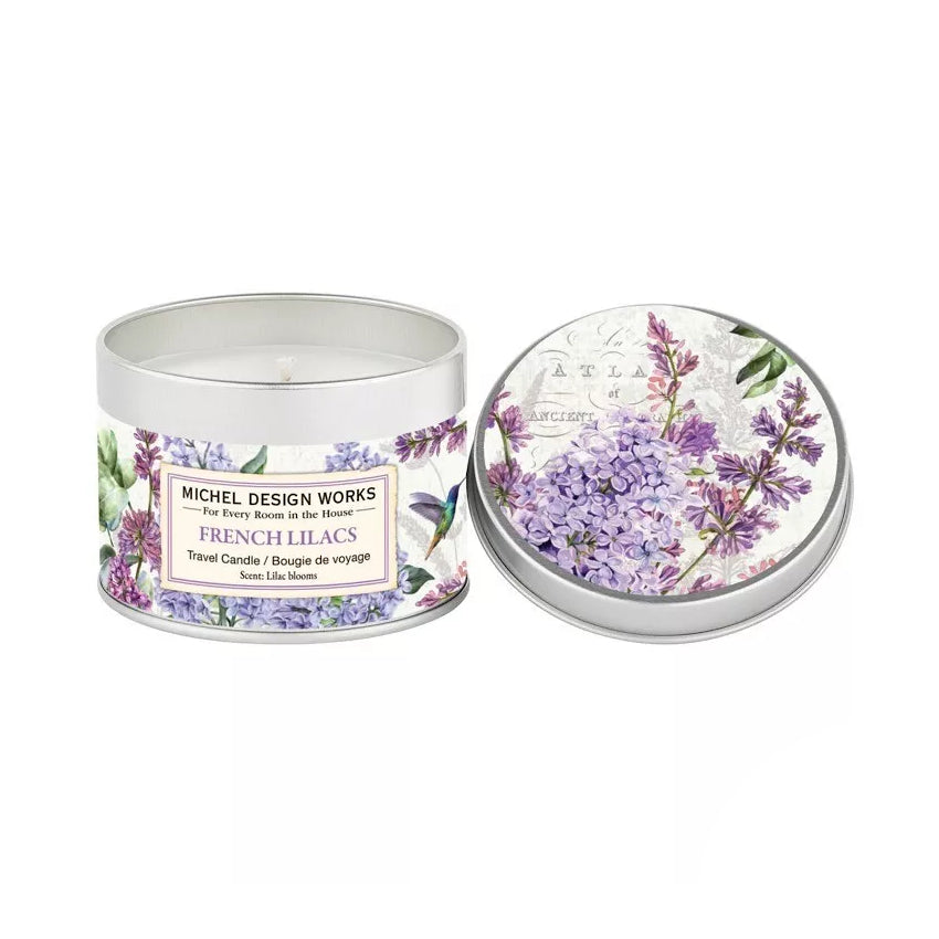 French Lilacs Travel Candle